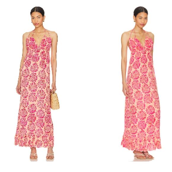 Tiare Hawaii Nanea Daisy Print Maxi Dress Size One Size - Picture 2 of 10